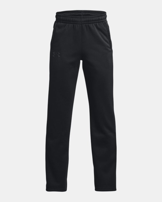Boys' Armour Fleece® Pants, Black, pdpMainDesktop image number 0